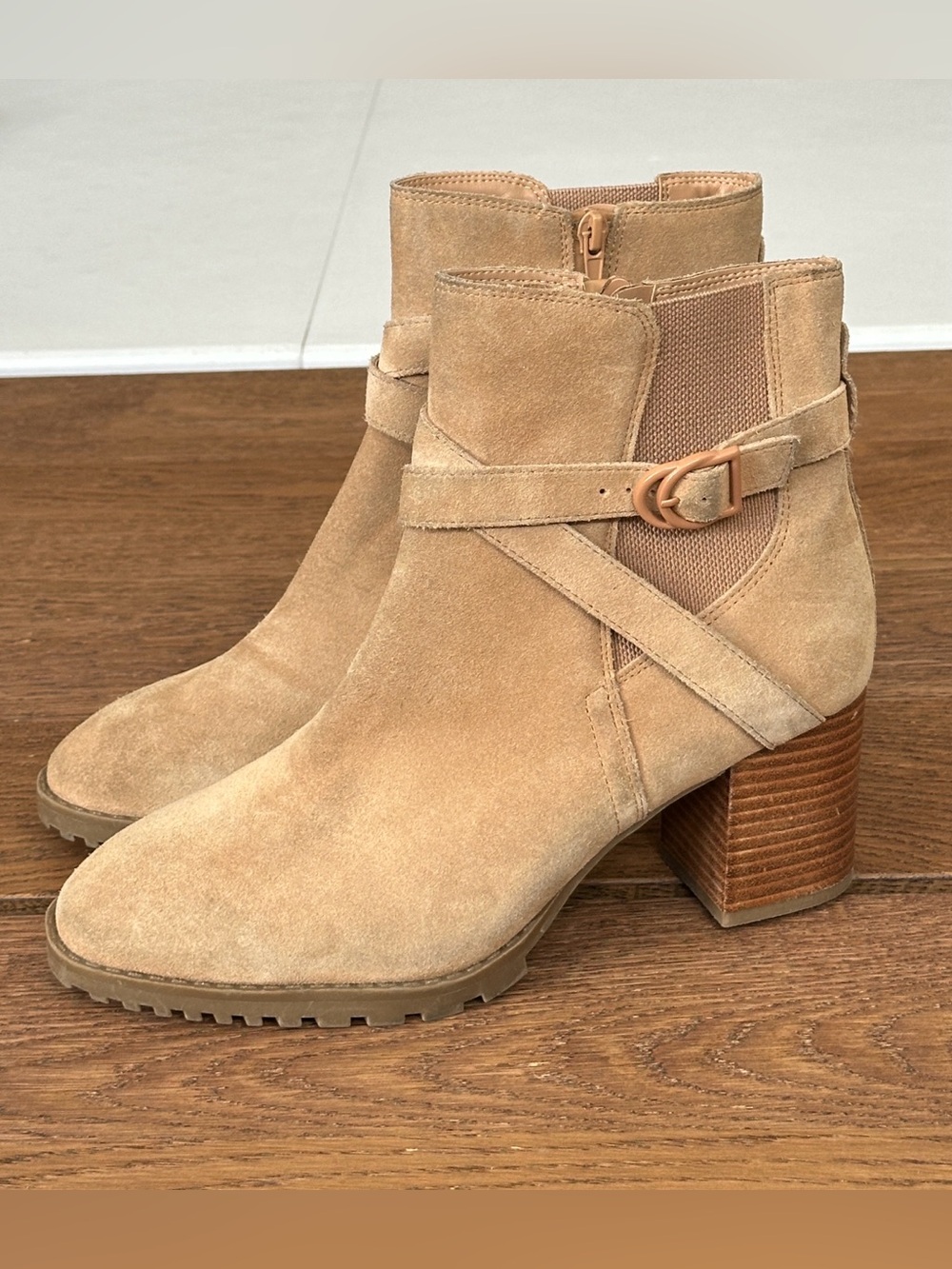 Blondo Suede Leather Waterproof Ankle Boots Size 10M